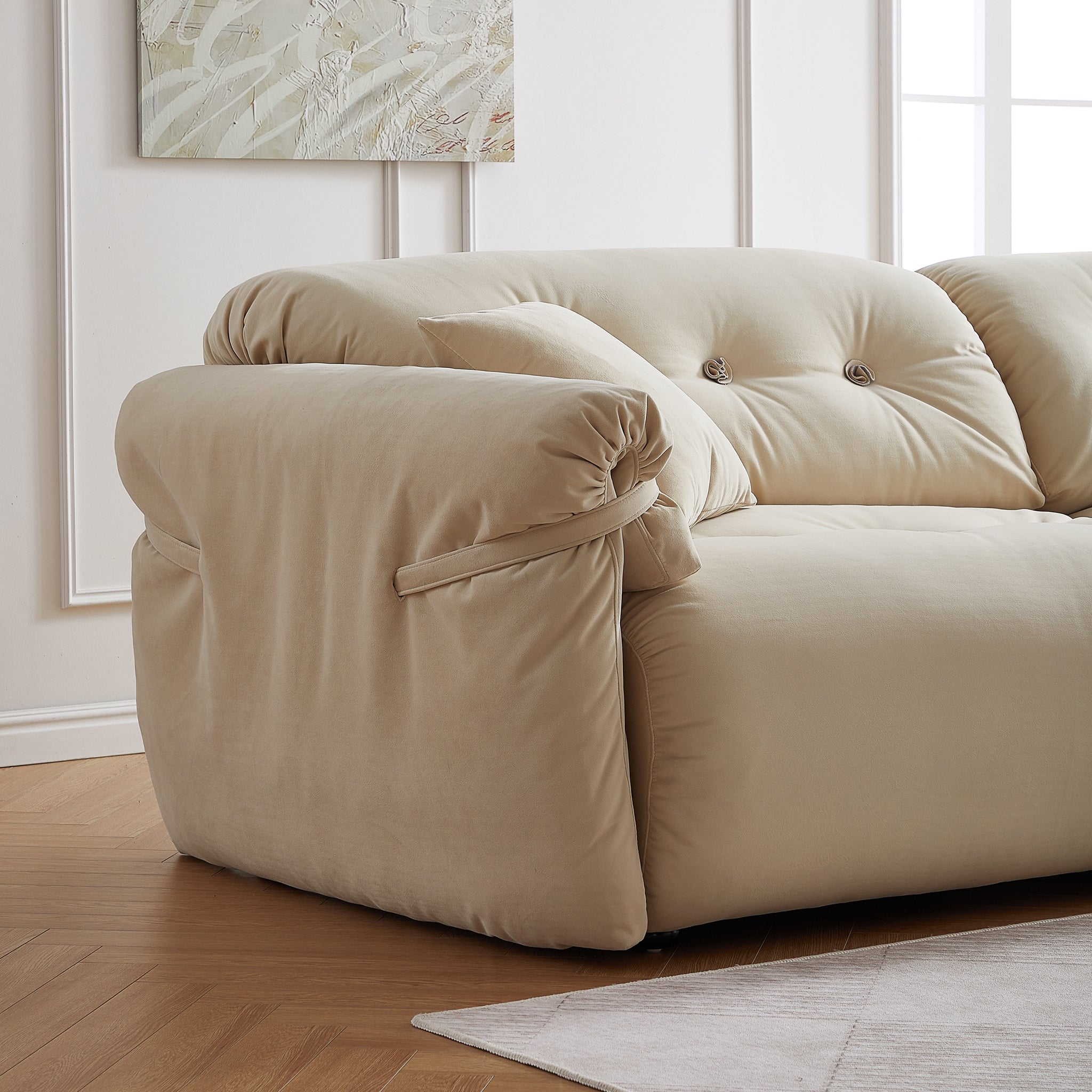 Butter Tufted Sofa