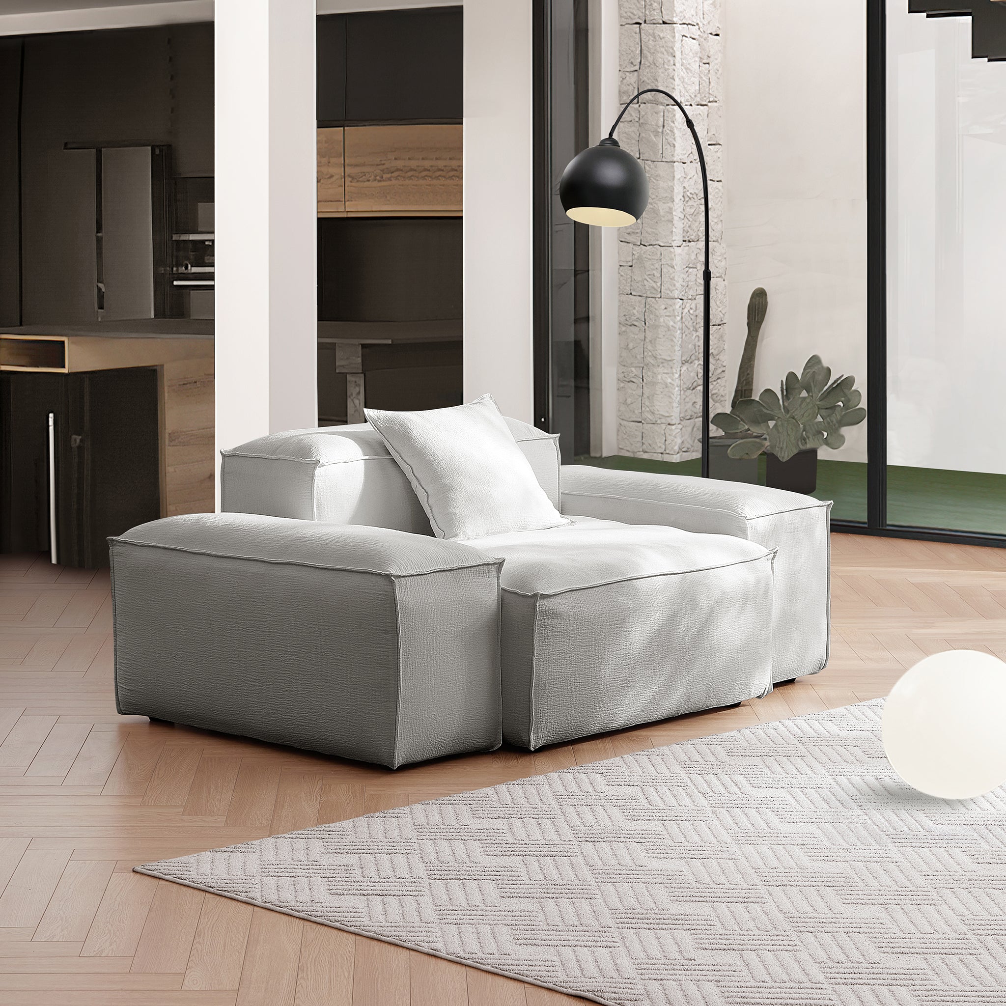 Freedom Modular Gray Accent Armchair