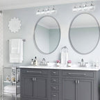 Applique murale moderne en cristal chromé/noir/doré pour salle de bain, éclairage de vanité