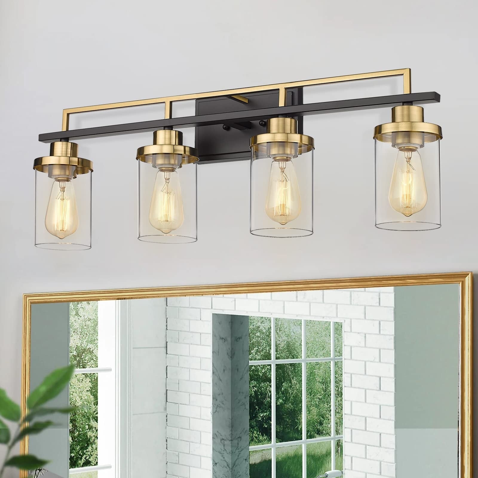 Luminaire de salle de bain vintage à 4, 5 ou 6 lampes