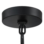 Lustre tambour bohème tissé à la main à 4 lumières - Paille - 50,8 cm de largeur