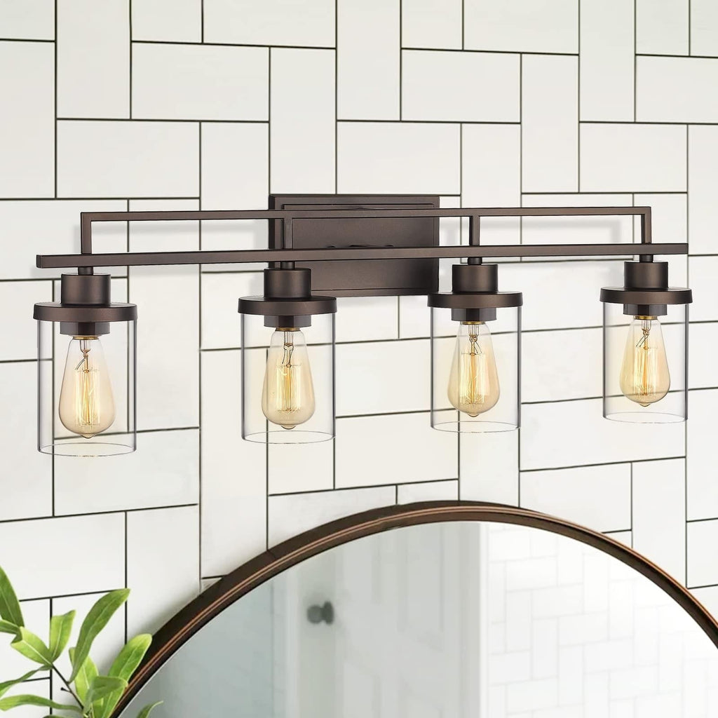 Luminaire de salle de bain vintage à 4, 5 ou 6 lampes