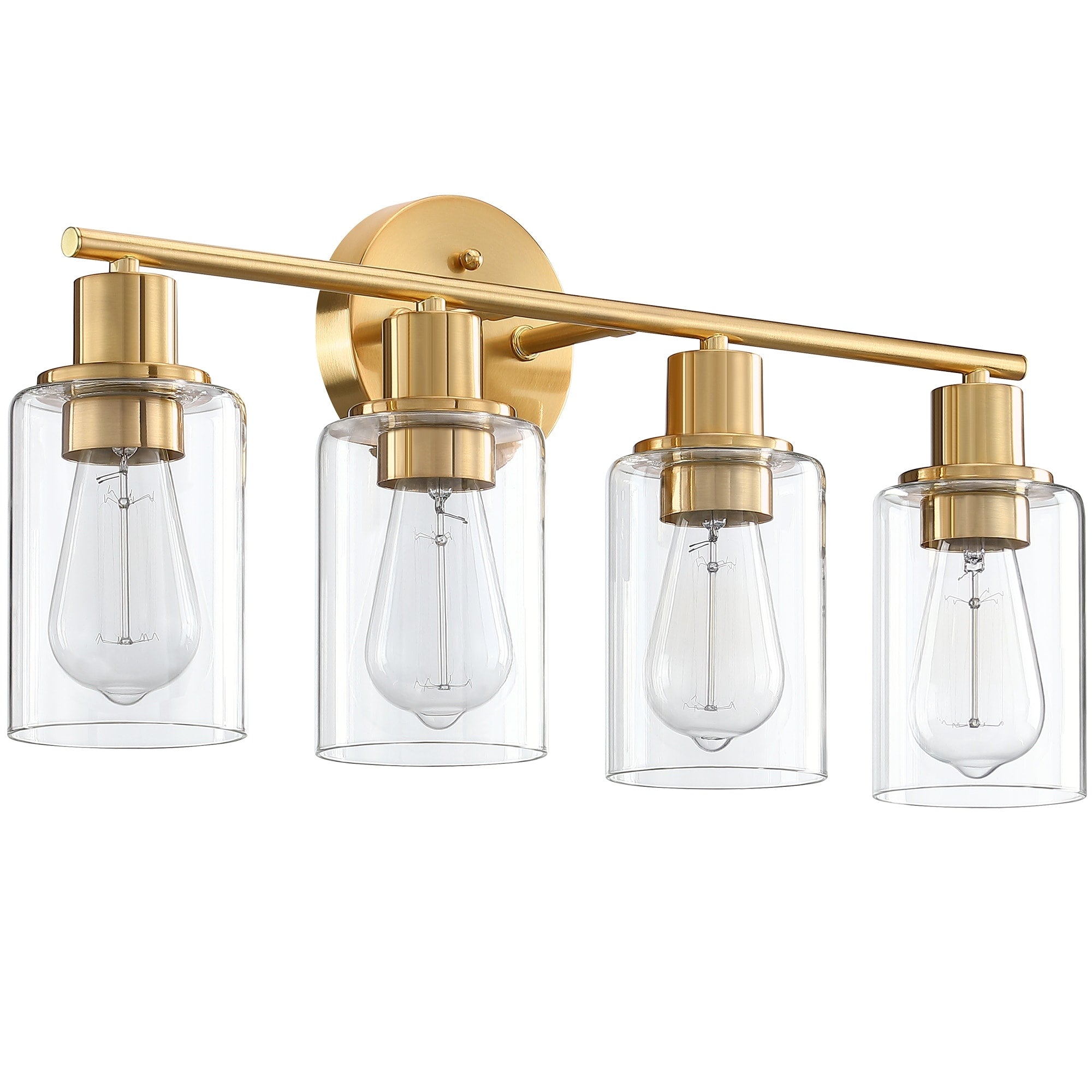 Luminaires de salle de bain vintage à 4 lampes
