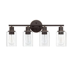 Luminaires de salle de bain vintage à 4 lampes