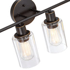Luminaires de salle de bain vintage à 4 lampes