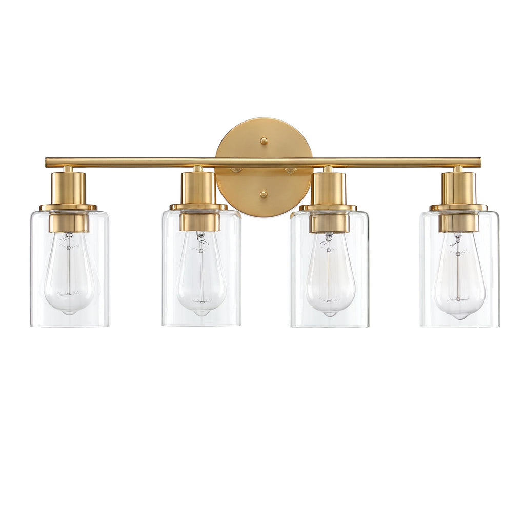Luminaires de salle de bain vintage à 4 lampes