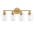 Luminaires de salle de bain vintage à 4 lampes
