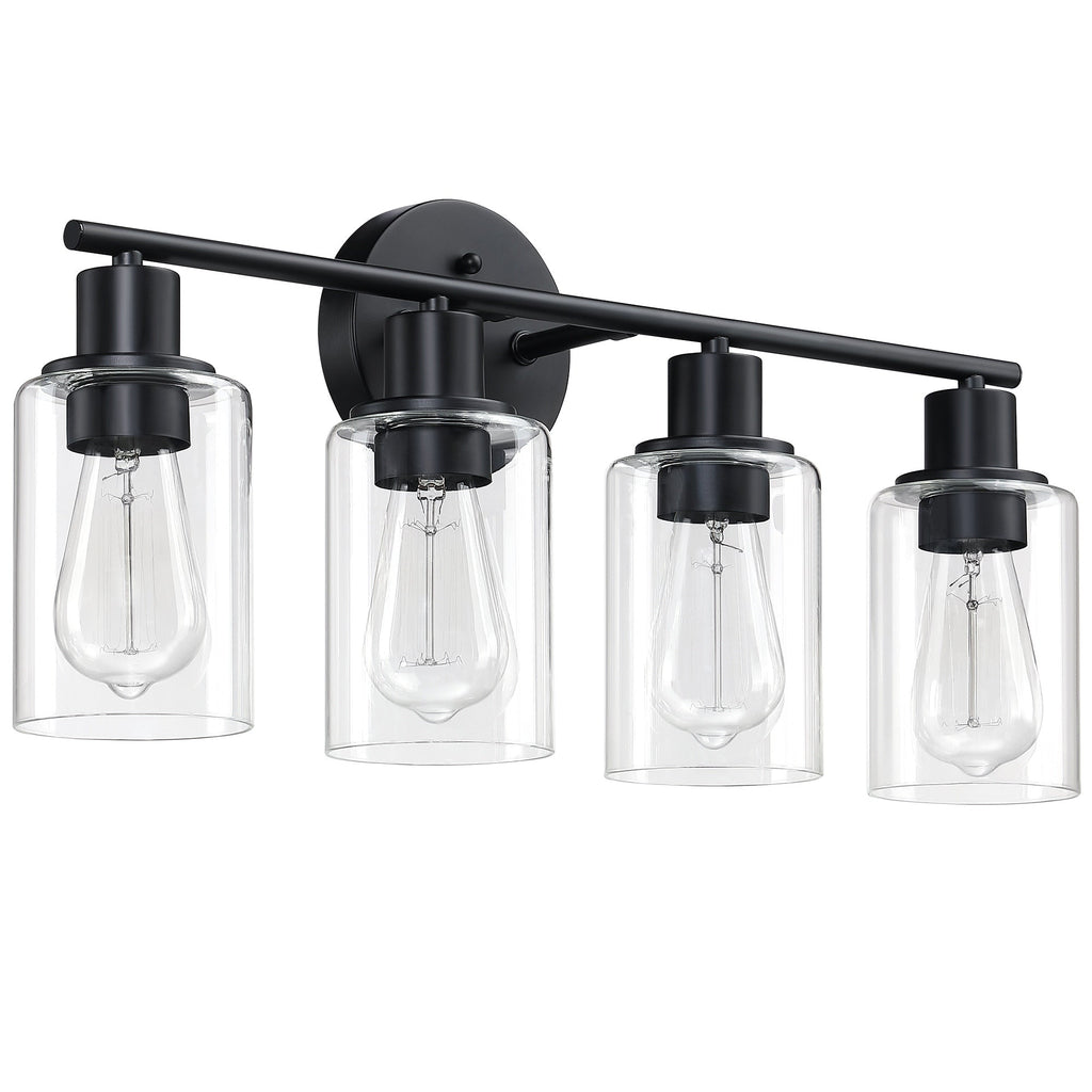 Luminaires de salle de bain vintage à 4 lampes