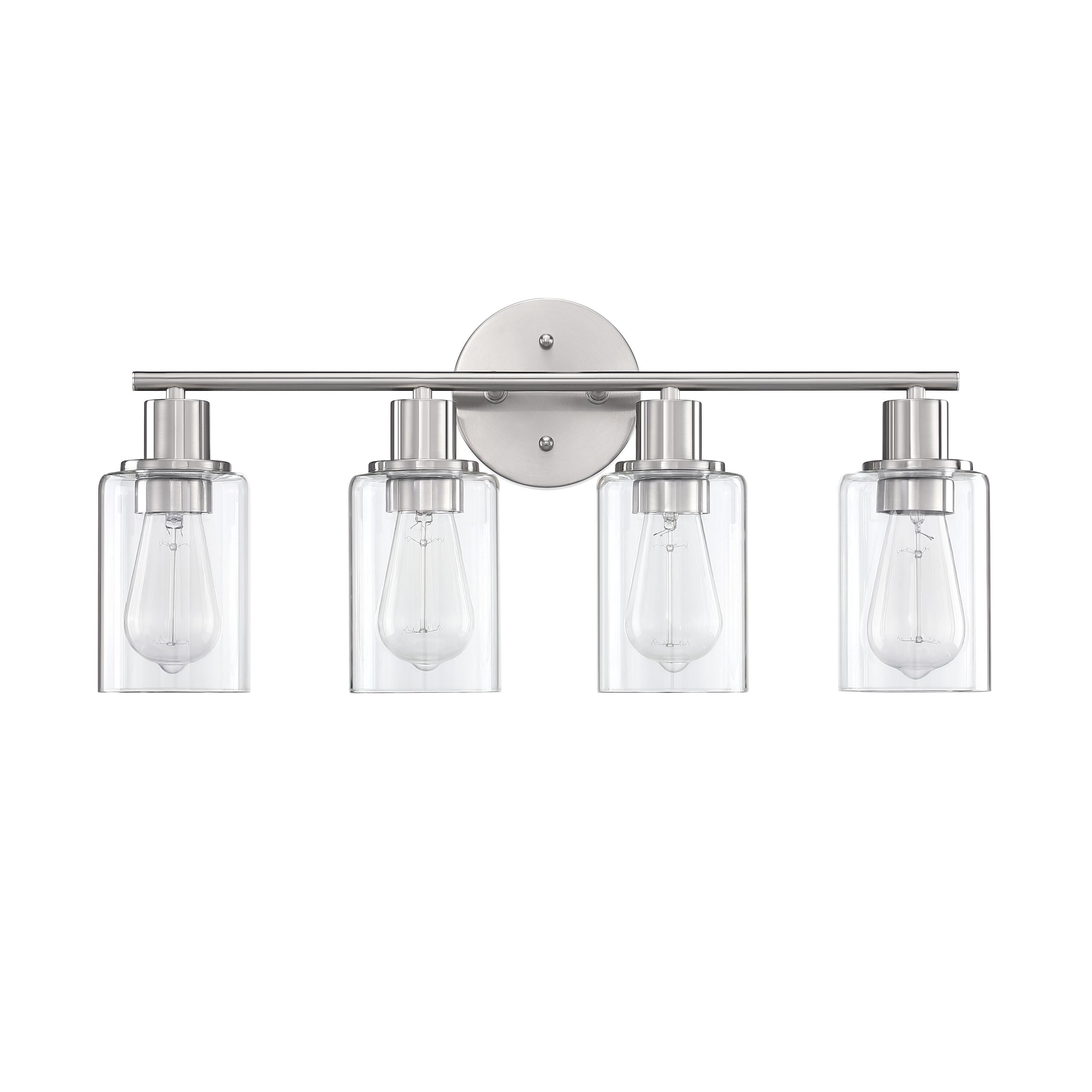 Luminaires de salle de bain vintage à 4 lampes