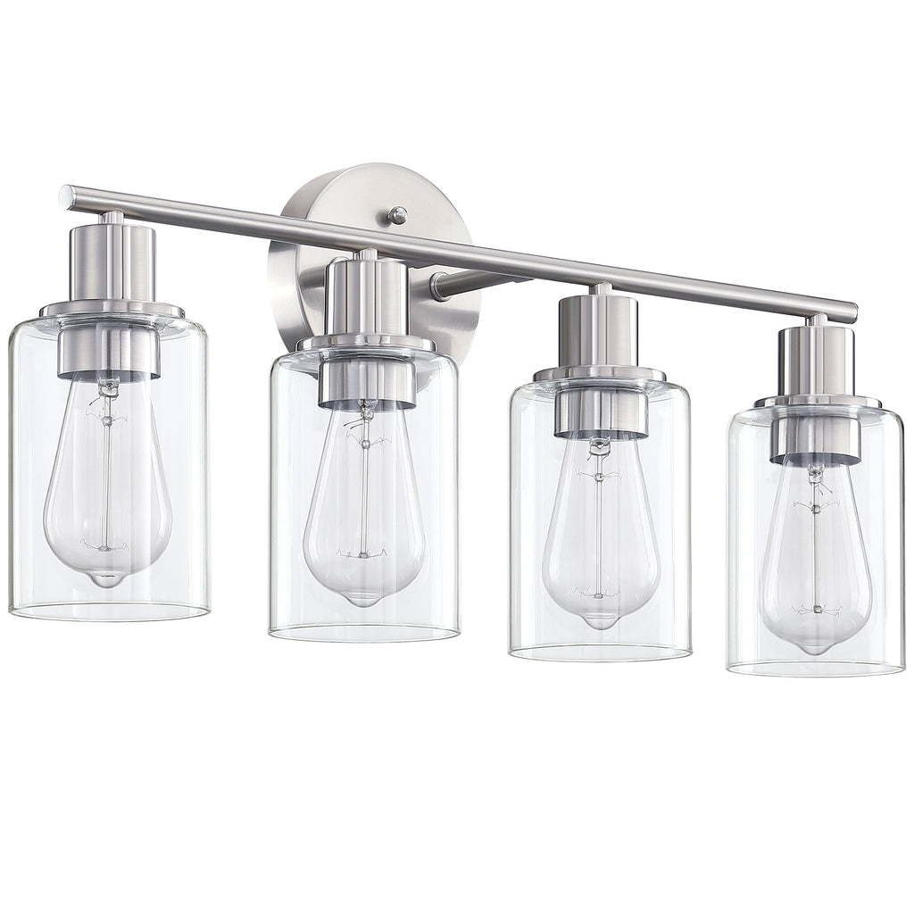 Luminaires de salle de bain vintage à 4 lampes