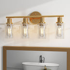 Luminaires de salle de bain vintage à 4 lampes