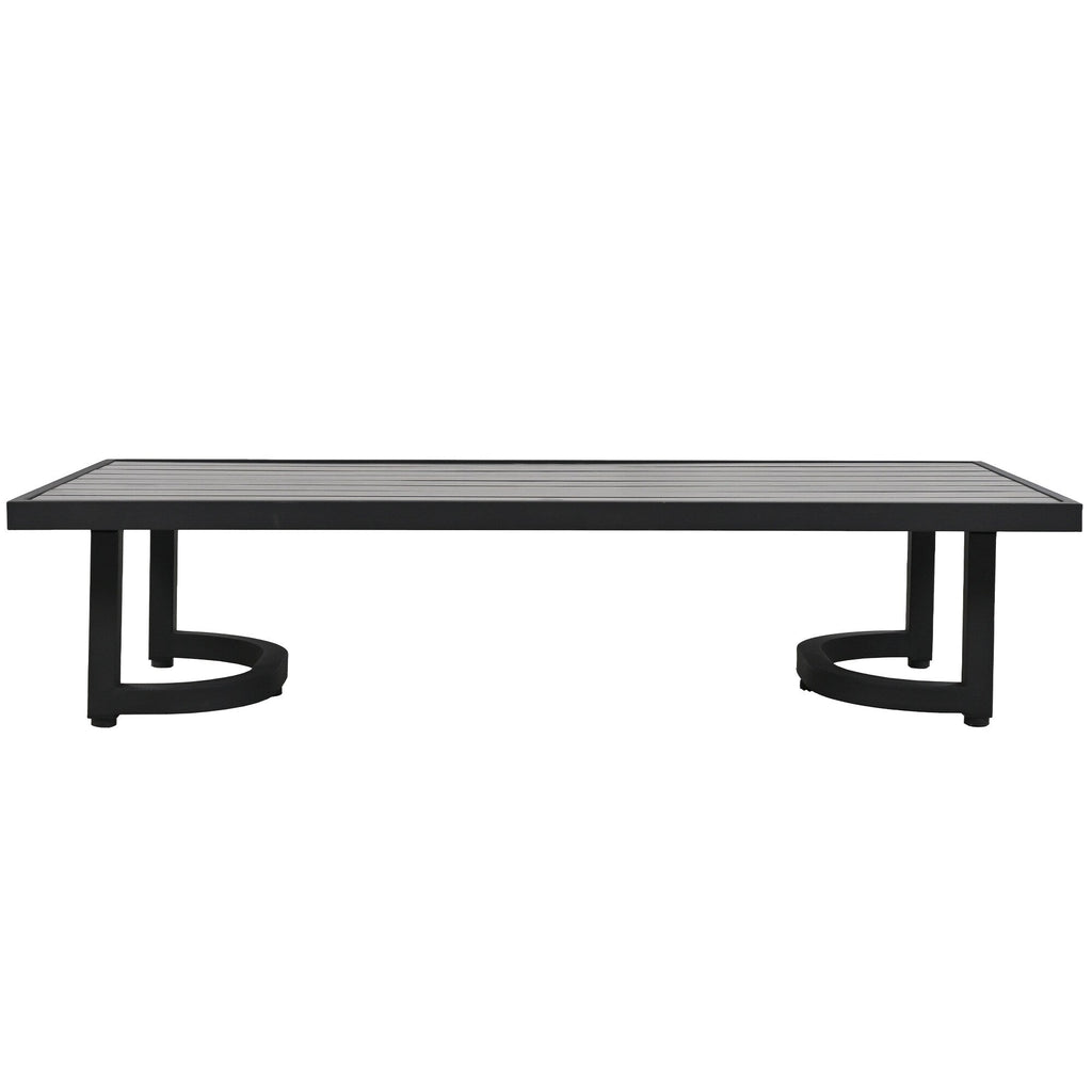 Ensemble de canapés d'extérieur 4 pièces en acier, 5 places, avec table basse, imperméable, antirouille et anti-UV