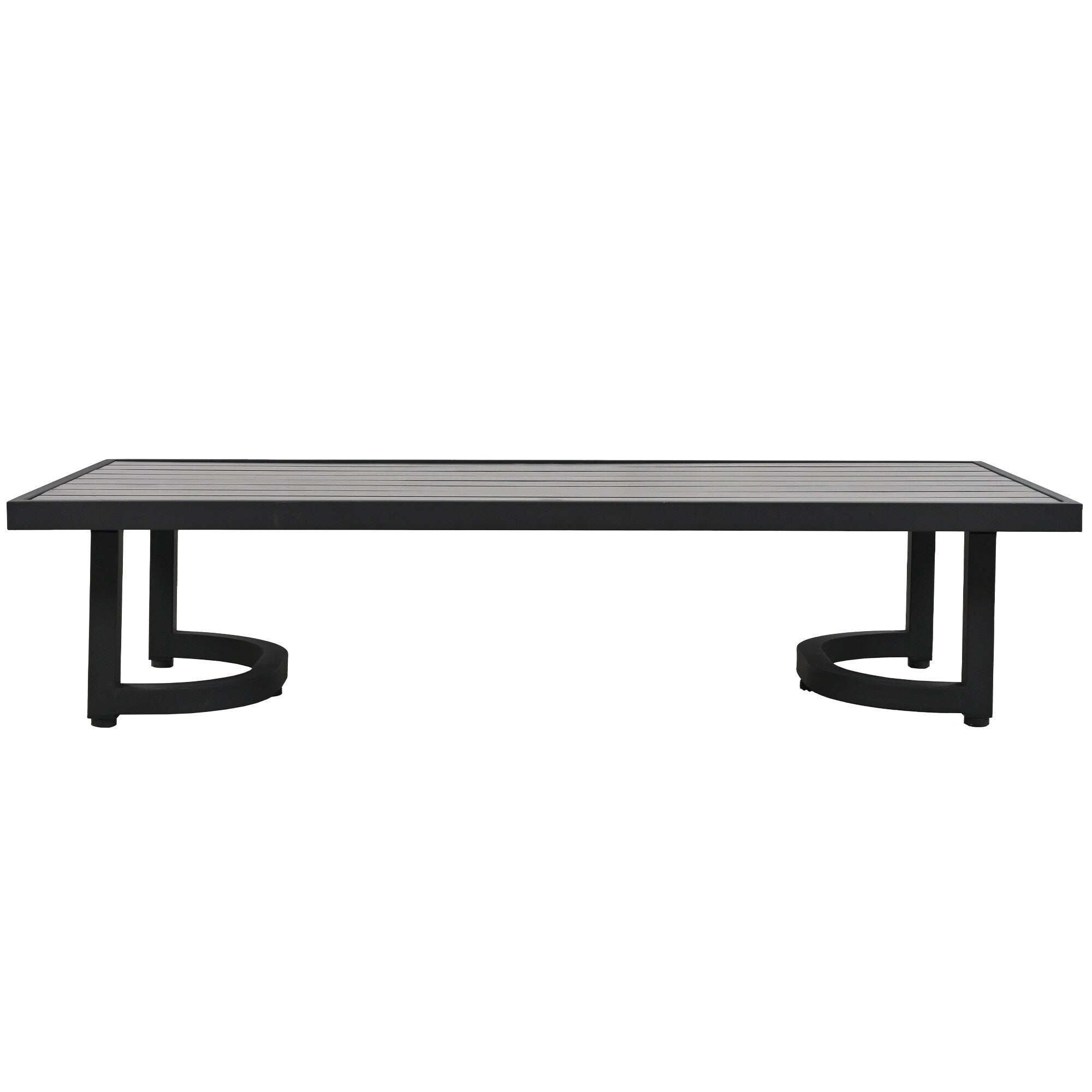 Ensemble de canapés d'extérieur 4 pièces en acier, 5 places, avec table basse, imperméable, antirouille et anti-UV