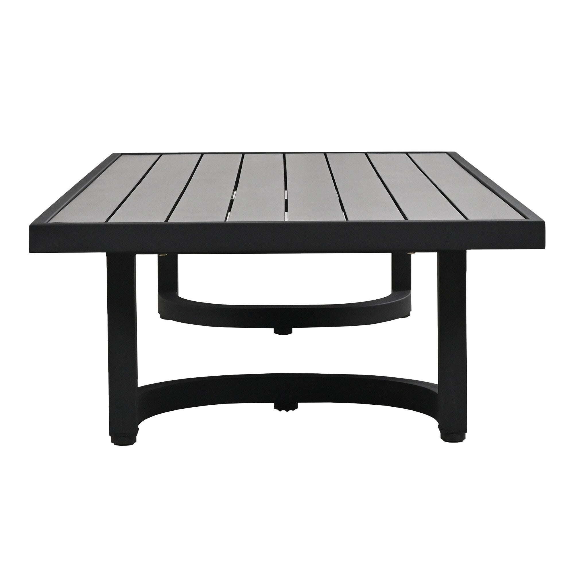 Ensemble de canapés d'extérieur 4 pièces en acier, 5 places, avec table basse, imperméable, antirouille et anti-UV