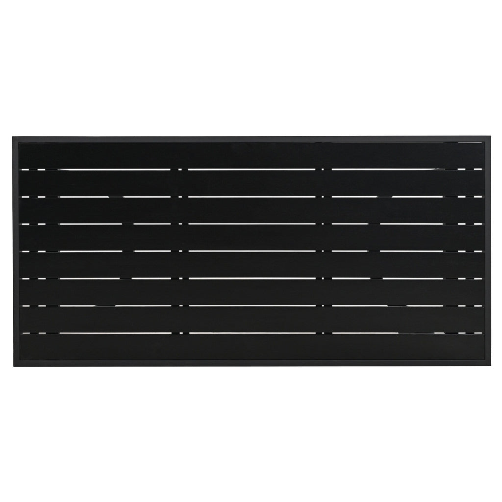 Ensemble de canapés d'extérieur 4 pièces en acier, 5 places, avec table basse, imperméable, antirouille et anti-UV