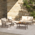 Ensemble de meubles de patio extérieur 4 pièces