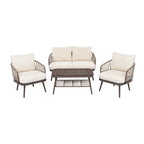 Ensemble de meubles de patio extérieur 4 pièces