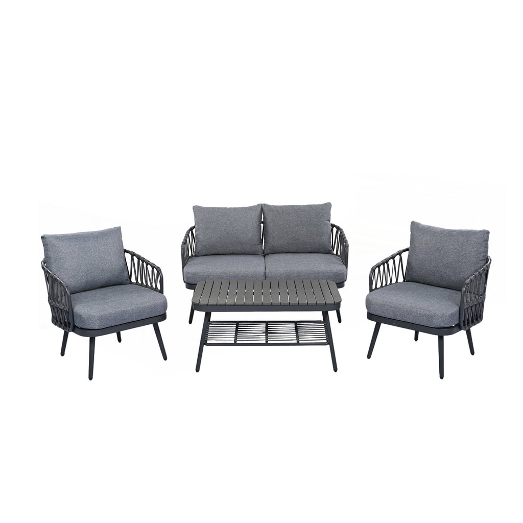 Ensemble de meubles de patio extérieur 4 pièces