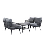 Ensemble de meubles de patio extérieur 4 pièces