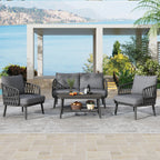 Ensemble de meubles de patio extérieur 4 pièces