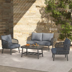 Ensemble de meubles de patio extérieur 4 pièces