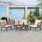 Ensemble de meubles de patio extérieur 4 pièces