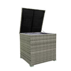Ensemble de canapés sectionnels en osier avec rangement, 4 pièces, pour patio