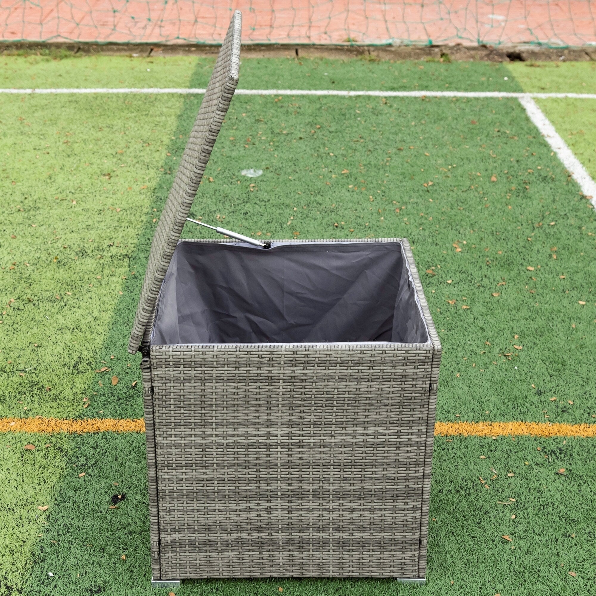 Ensemble de canapés sectionnels en osier avec rangement, 4 pièces, pour patio