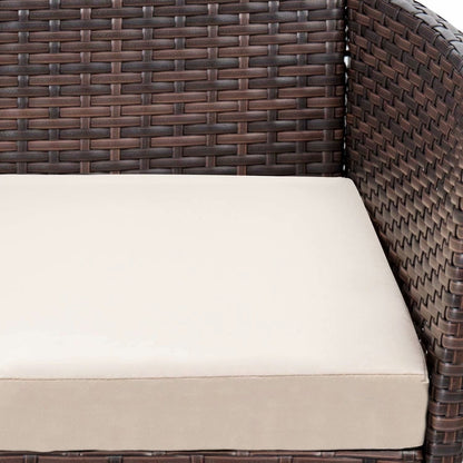 Ensemble de patio extérieur Homall PE Rattan 4 pièces