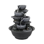 Fontaine d'eau d'intérieur à 4 niveaux avec cascade relaxante pour la maison