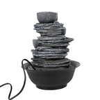Fontaine d'eau d'intérieur à 4 niveaux avec cascade relaxante pour la maison