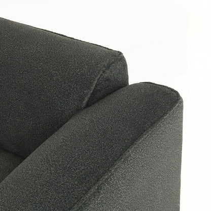 Canapé 4 places avec coussins d'assise en éponge pure et repose-pieds amovible comprenant 3 coussins décoratifs