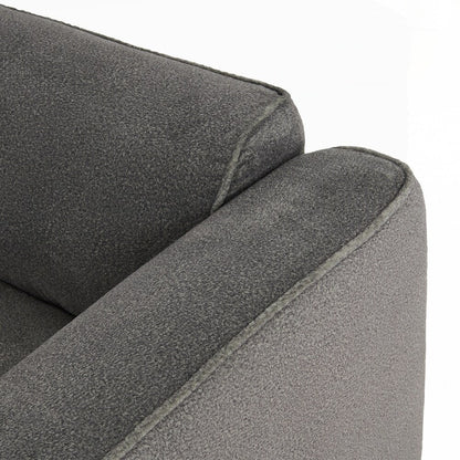 Canapé 4 places avec coussins d'assise en éponge pure et repose-pieds amovible comprenant 3 coussins décoratifs