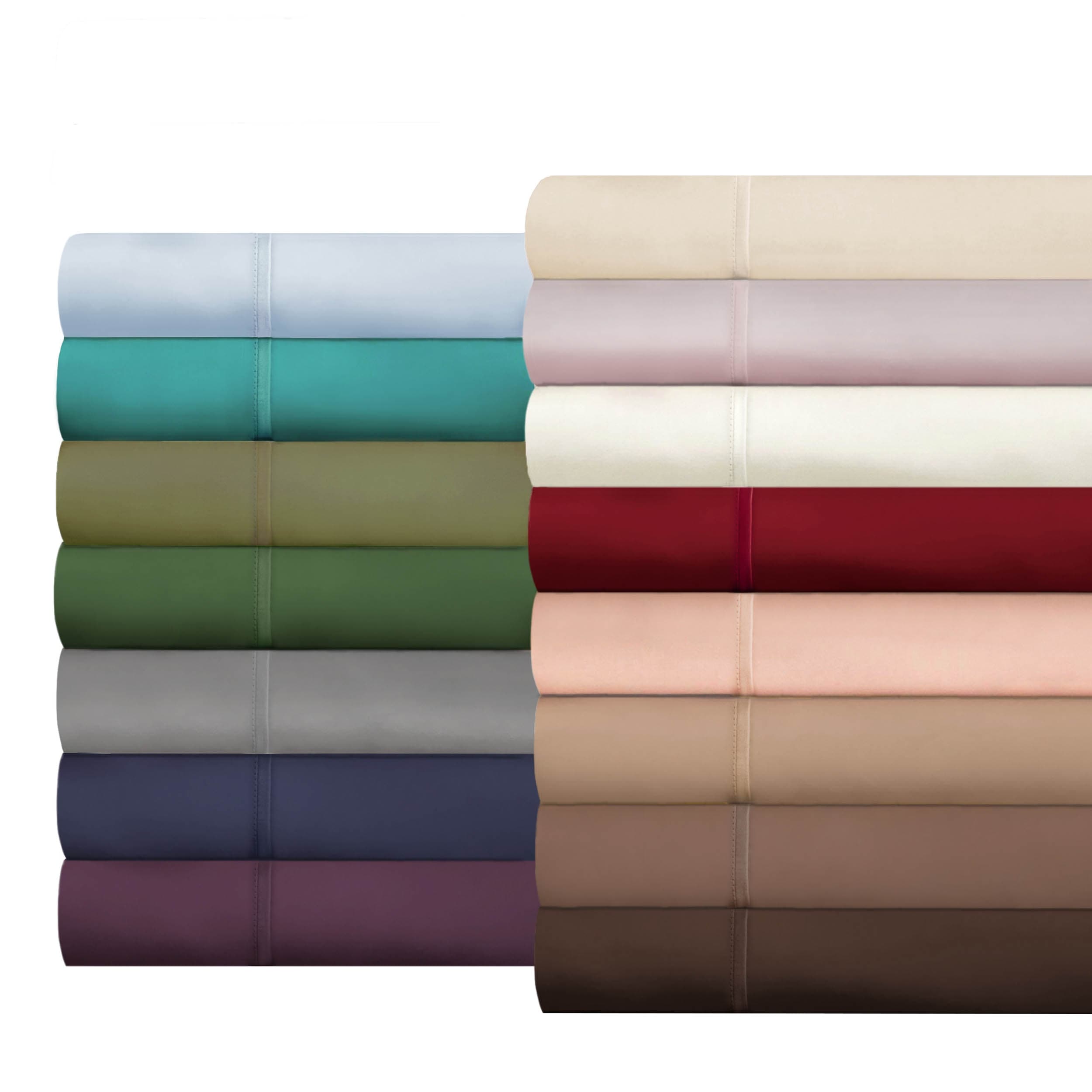 Parure de lit unie en coton égyptien 400 fils par Superior