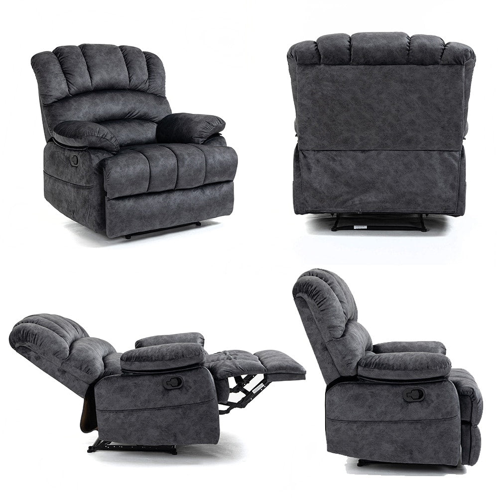Fauteuil inclinable manuel surdimensionné 41 W, canapé inclinable extra large