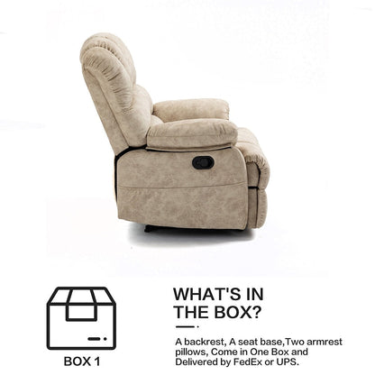 Fauteuil inclinable manuel surdimensionné 41 W, canapé inclinable extra large