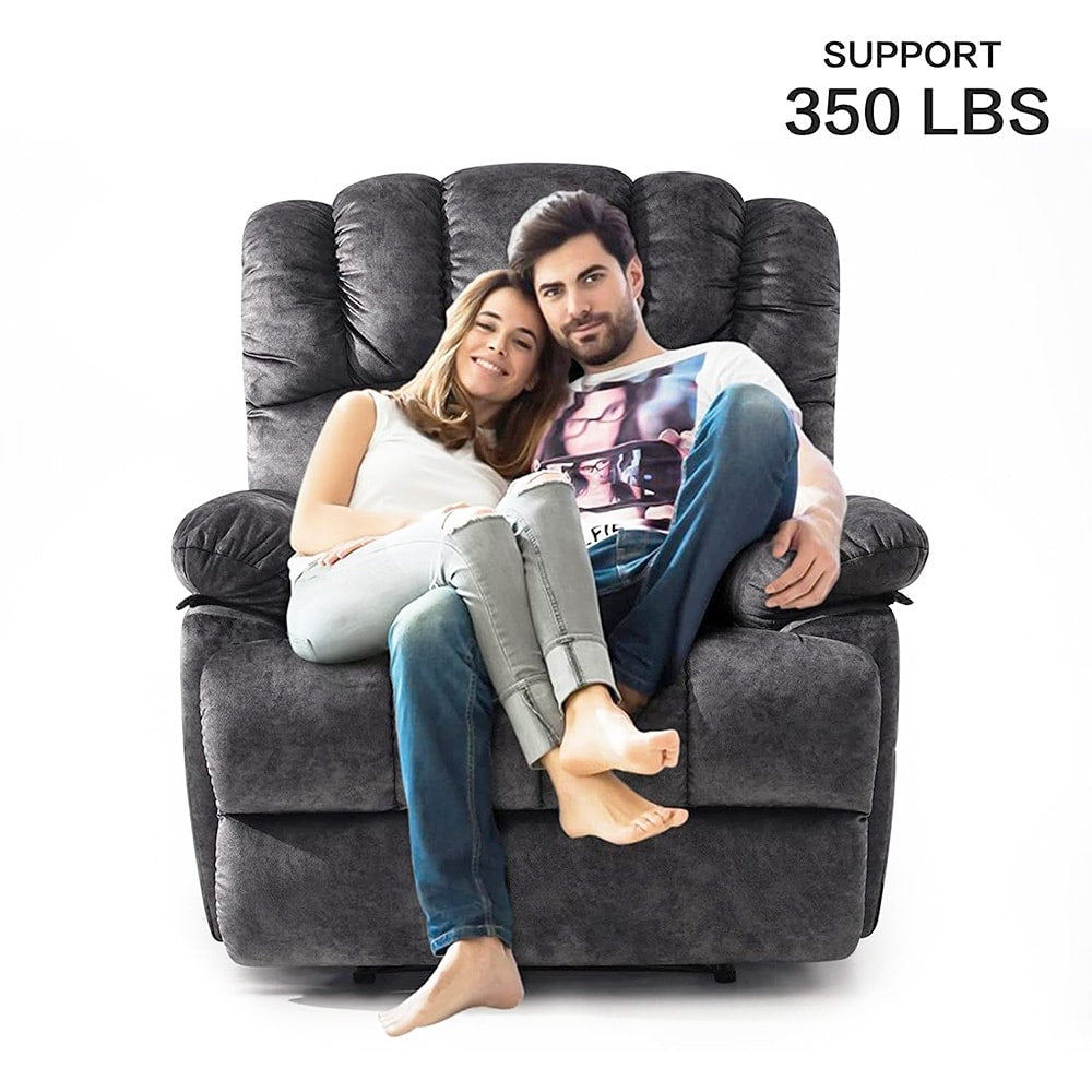 Fauteuil inclinable manuel surdimensionné 41 W, canapé inclinable extra large