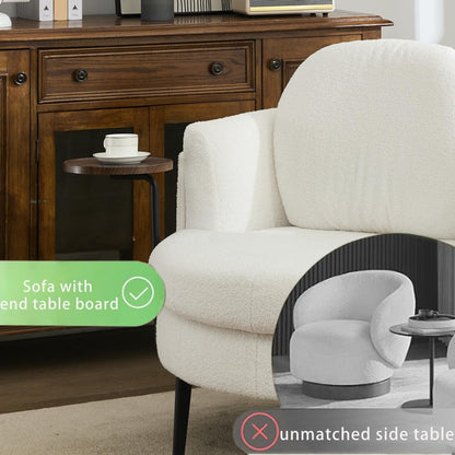 Fauteuil simple 42,5 avec repose-pieds mobile en forme de croissant