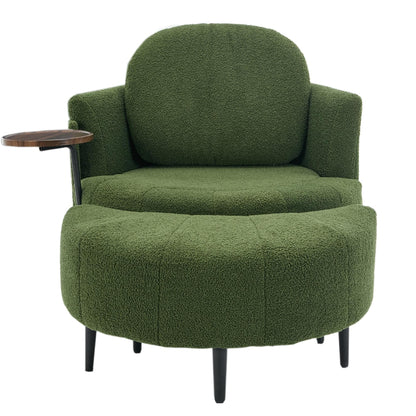 Fauteuil simple 42,5 avec repose-pieds mobile en forme de croissant