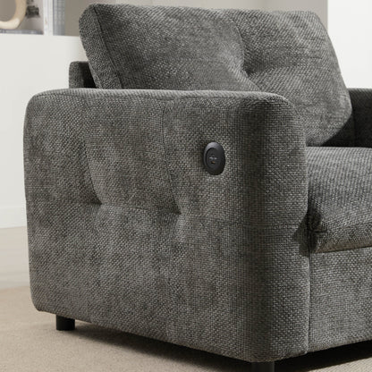 Fauteuil simple en chenille 42 x 33, siège large, double chargeur, 2 couleurs