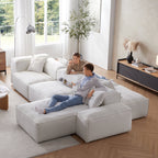 Canapé sectionnel double face Freedom Modular blanc