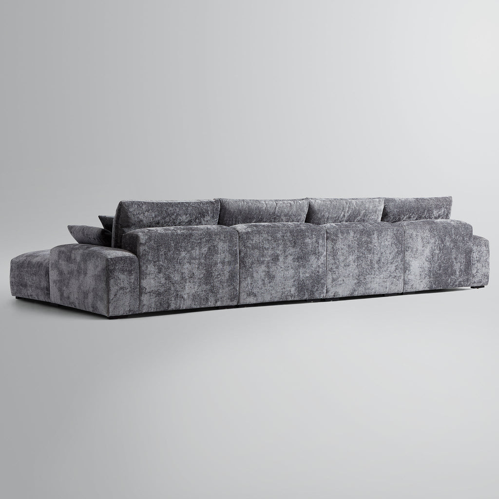 Le canapé d'angle en U jaune Empress