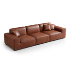 Domus Modular Khaki Leather Sofa