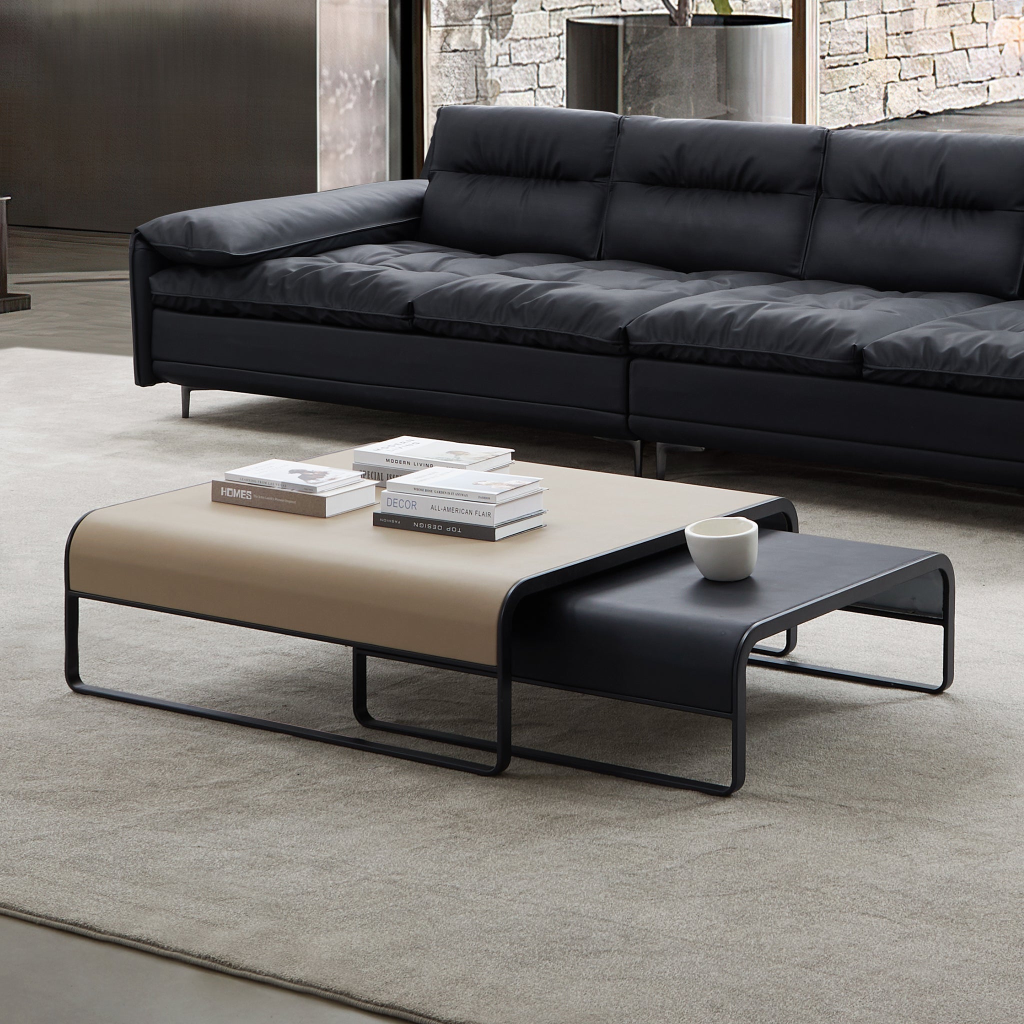 Ensemble de tables basses Duo moderne