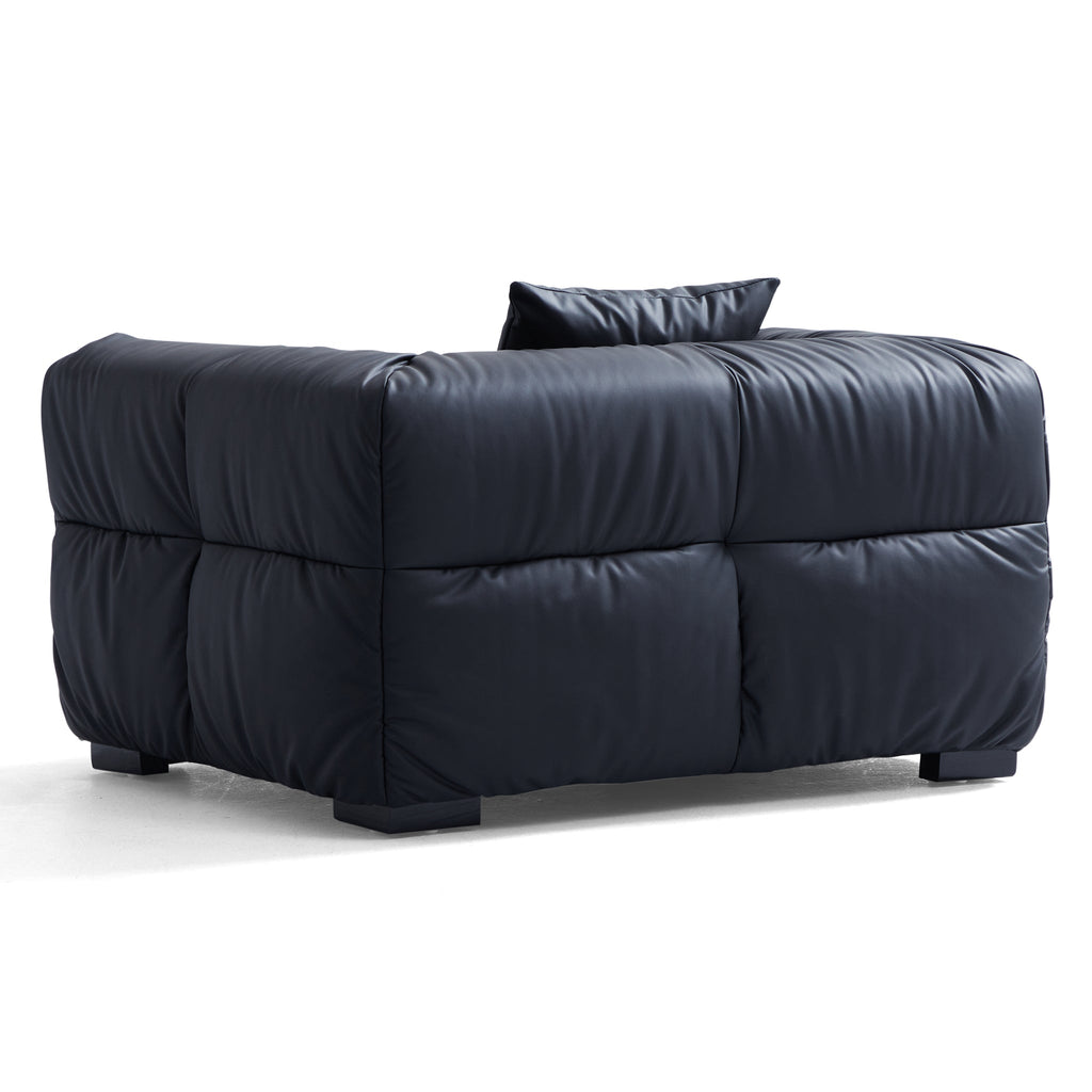 Boba Cream Leathaire Armchair