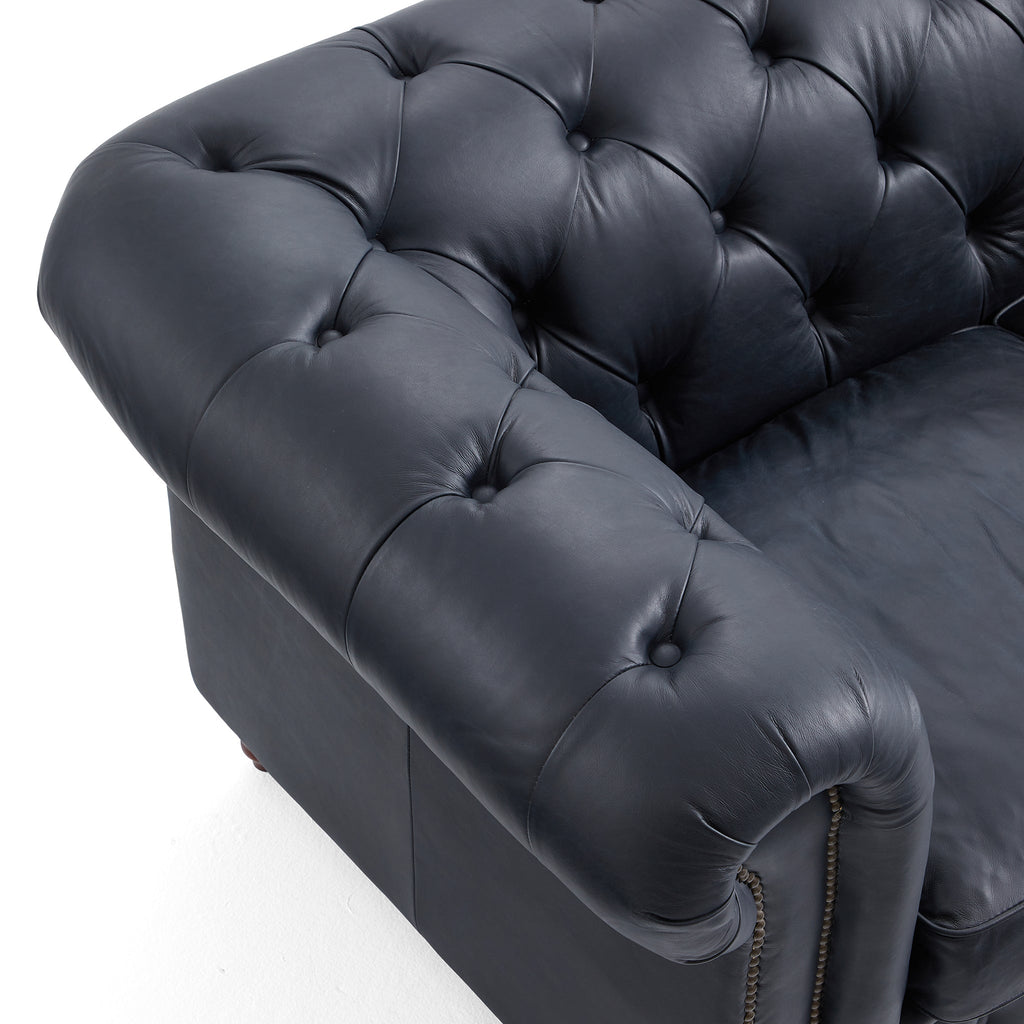 Durango Chesterfield Top Grain Leather Tufted Sofa