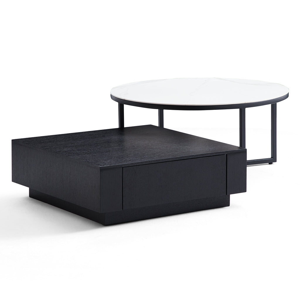 Clarence Round & Square Coffee Table Set