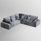 Le canapé d'angle sectionnel jaune Empress