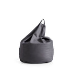 Pouf Litton en cuir gris
