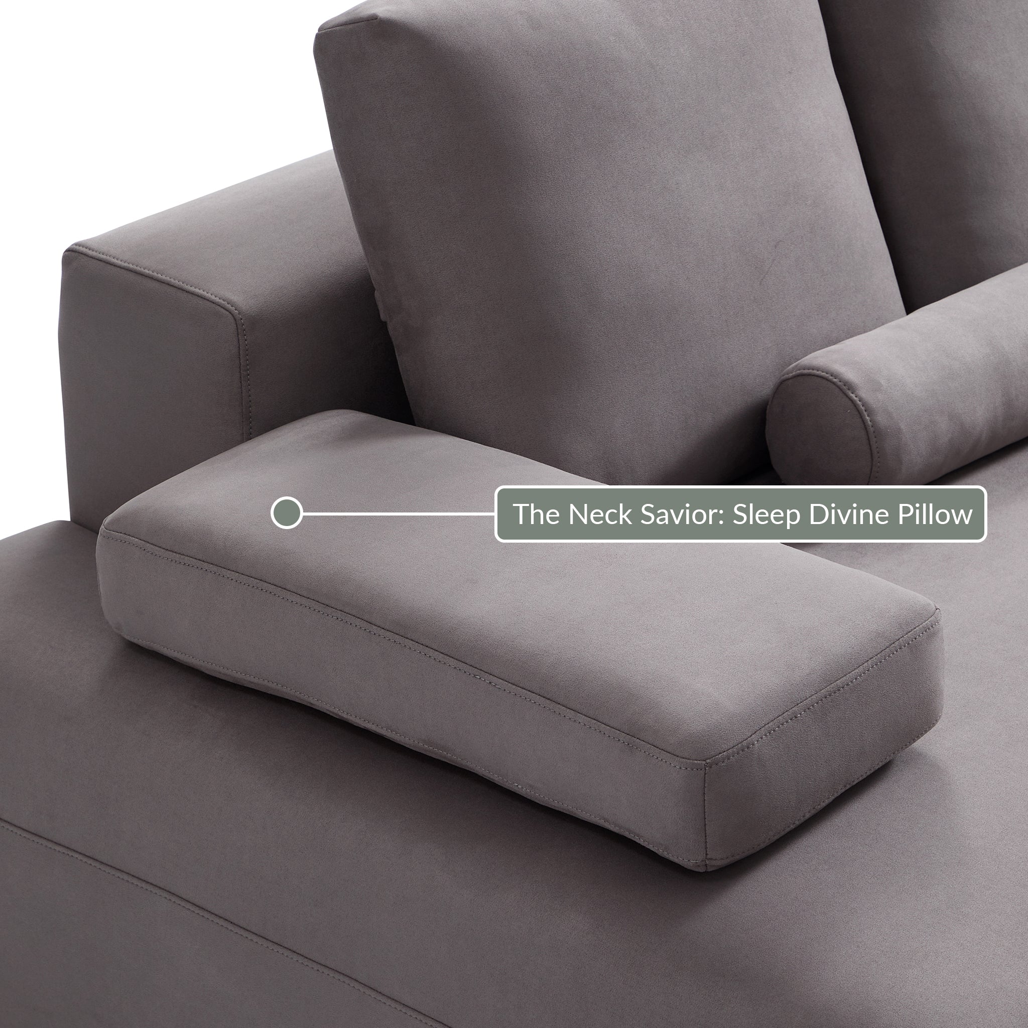 Composition Wabi-Sabi Gray Sofa